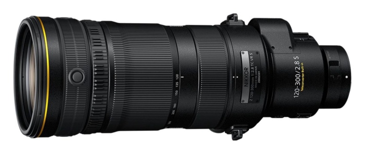 Nikkor Z 120-300mm f/2.8 TC VR S, Seitenansicht
