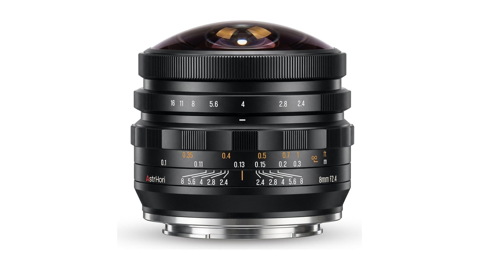 AstrHori MF 8mm F2.4 Zirkular-Fisheye für Fujifilm GFX in der Seitenansicht
