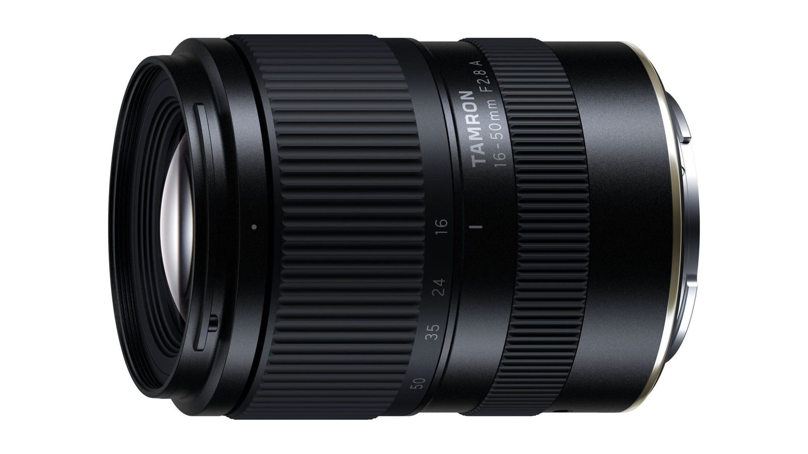 Tamron 16-50mm F2.8 A (B091) standard zoom for APS-C, side view