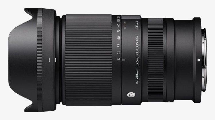 Sigma 16-300mm F3.5-6.7 DC OS | Contemporary, Version für Nikon Z, Seitenansicht