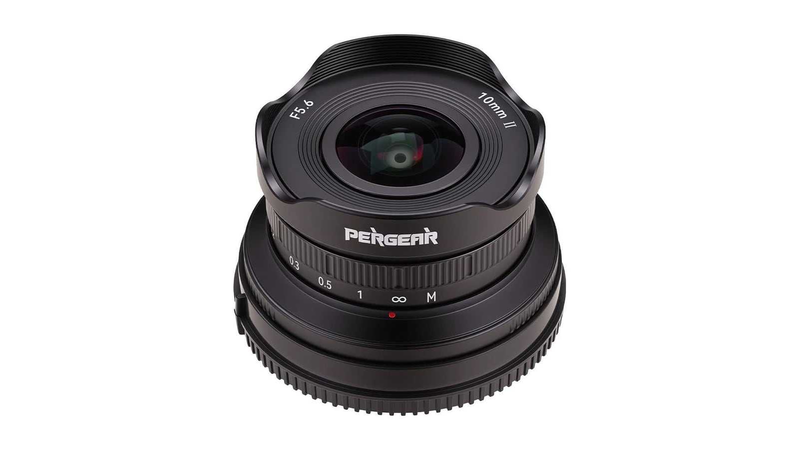 Pergear 10mm f/5.6 II Fisheye-Objektiv mit eingebauter Streulichtblende