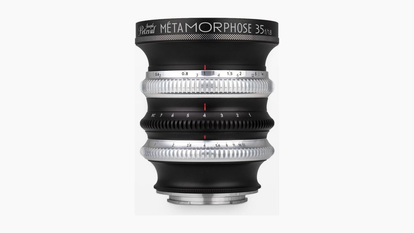 Lomography Joseph Petzval Métamorphose 35 f/1.8, Frontansicht